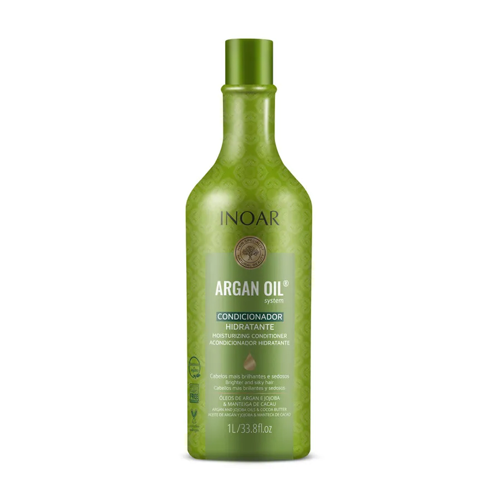 Зволожувальний кондиціонер для волосся Inoar Argan Oil Moisturizing Conditioner з аргановою олією, 1 л
